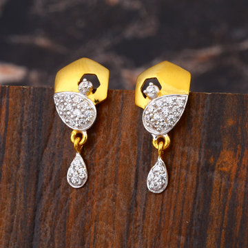 916 CZ Ladies Stylish Gold Earring LFE642