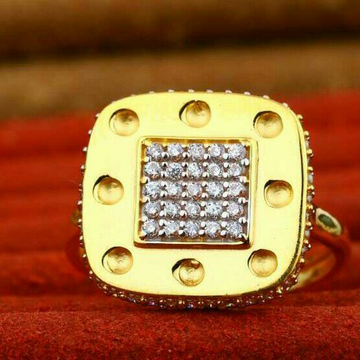 Cz Gold Ladies Ring 22kt