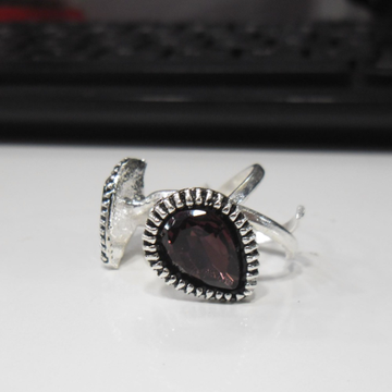 pure silver  oxidised colour stone  toe rings / bi... by 