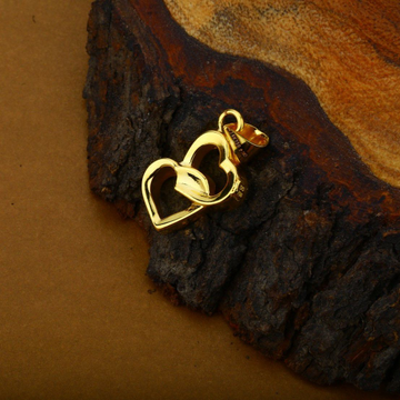 Love Design Fancy Gold 18K Hollow Pendant-HLP11