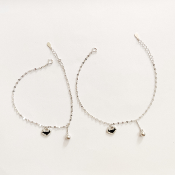 925 sterling silver Rhodium platting Anklets by Veer Jewels