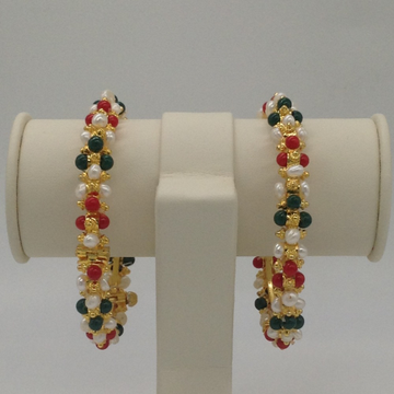 Pearls, Corals And Jades Vaibhav Bangles JBG0072