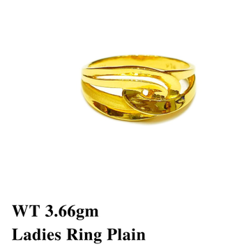 22k Gold Ladies Ring Plain by 
