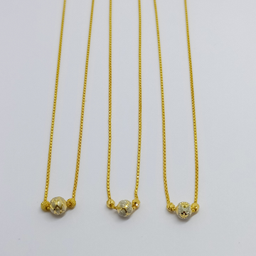 916 Single Bol Gold chain by Suvidhi Ornaments