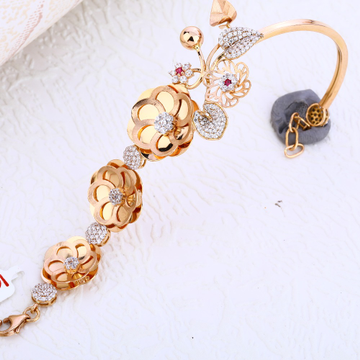 18CT Rose Gold exclusive  Kada Bracelet RLKB208