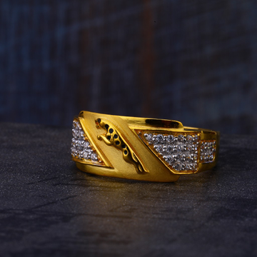 22ct gold mens stylish ring mr545