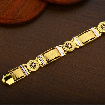 22 carat gold fancy gents bracelet RH-GB900