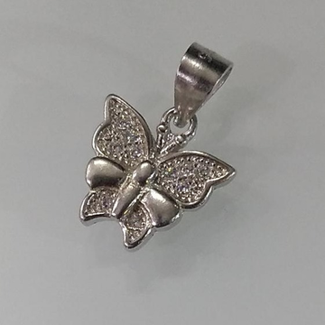 925 sterling silver butterfly design diamond penda... by 