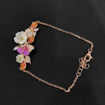 mop flower bracelet by Veer Jewels