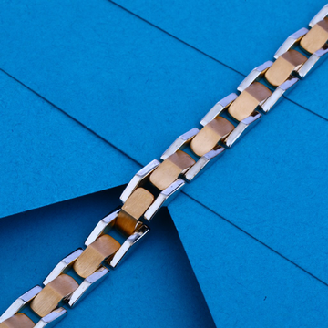 18ct Rose Gold Plain Bracelet RMB04