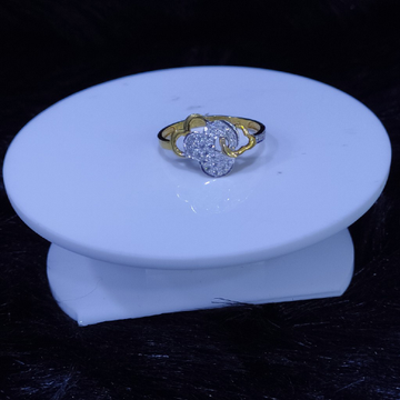 22KT/916 Yello Gold Floral Elegance Ring For Women