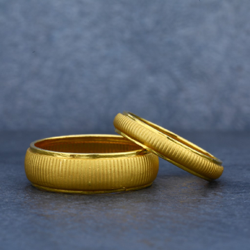 Plain Casting 22ct Gold Couple Ring-CR09
