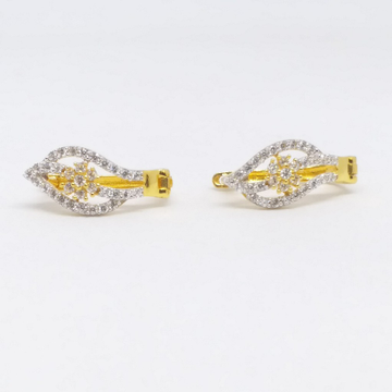 18 kt 750 gold daimond earring type j style bali by Zaverat