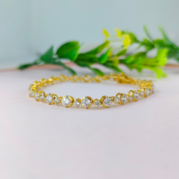 Gold Diamond Fancy Bracelet