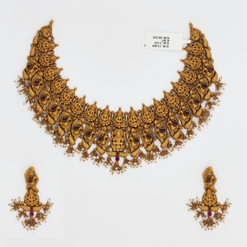 916 Gold Choker Necklace Set SJ-4545 by 
