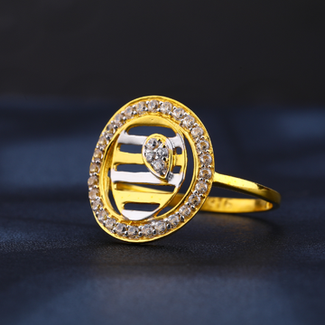 22CT Gold CZ Gorgeous Ladies Ring LR812