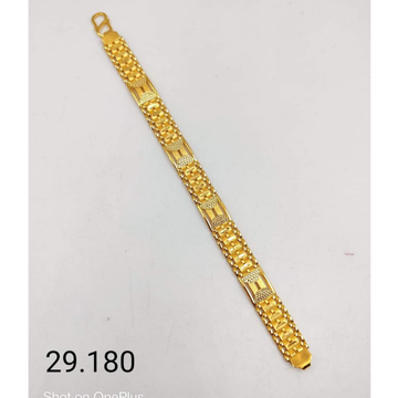 22 carat gold gents bracelet rh-GB511