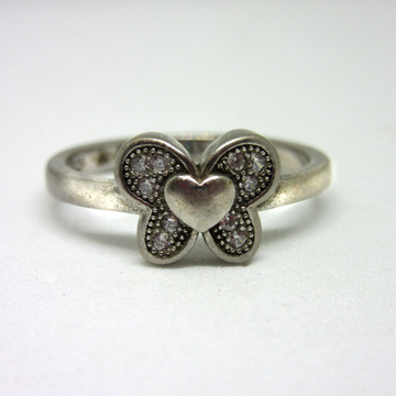 Silver 925 small heart in butterfyly ring sr925-15... by 