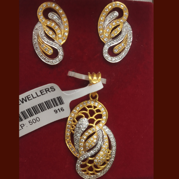 Diamond mango shape pendant set by S.P. Jewellers