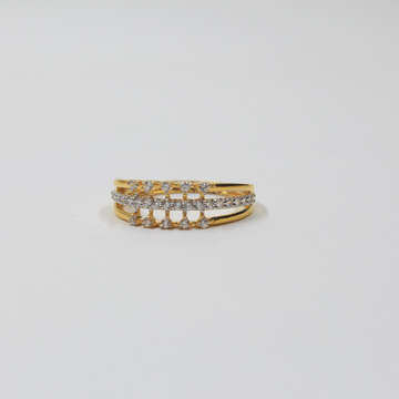 Gold Stylish Ladies Ring by Ranka Jewellers