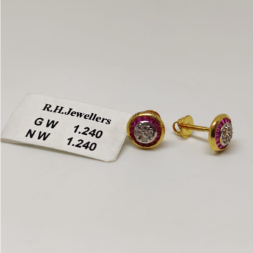 22 carat gold ladies earrings RH-LE324
