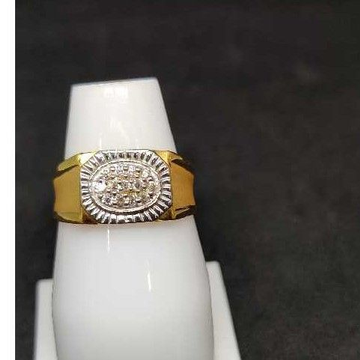 916 Men's fancy gold ring