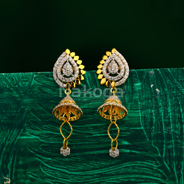 916 Gold Women's Hallmark Designer Jhummar Earring...