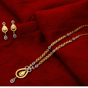 22kt Gold  Hallmark Designer   Chain Necklace  CN1...