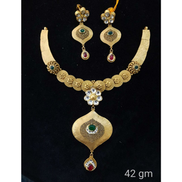 22 kt gold antique neclace by Aaj Gold Palace