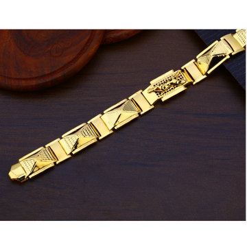 916 Gold Men's Classic Hallmark Bracelet MPB237
