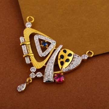 22KT  Gold Ladies Designer  Mangalsutra Pendant MP...