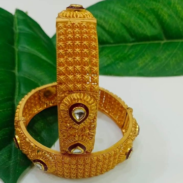 916 gold Designer Bangle Kada by Vipul R Soni