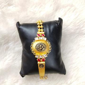 Gold Fancy Design Bracelet by 