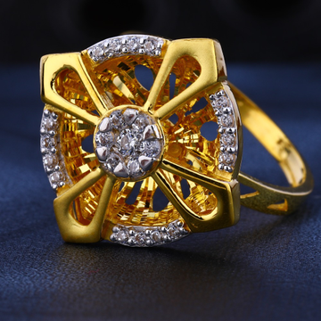 22kt cz diamond gorgeous gold ladies ring lr536
