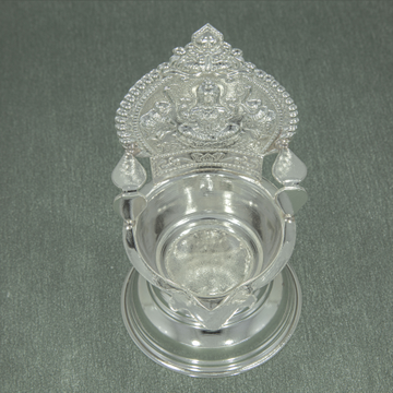 Silver Goddess Lakshmi Kamachi Deepak