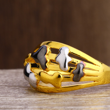 916 Gold Hallmark Women's Classic Plain Ring LPR25...