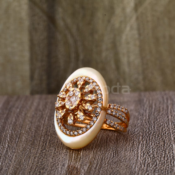 750 Rose Gold Hallmark Gorgeous Ladies Ring RLR900