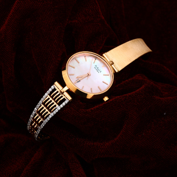 Rose Gold Ladies Cz Watch-RLW84