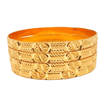 One gram gold forming plain bangles mga - bge0330