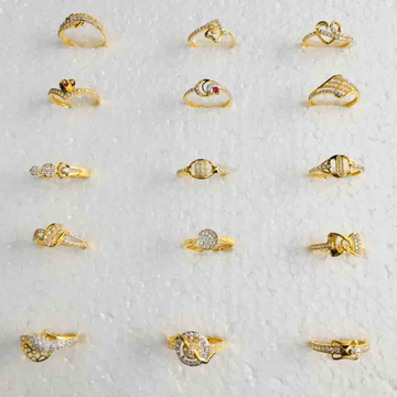 Buy 18K Gold Fancy Couple Rings 492DA730-492DA731 Online from Vaibhav  Jewellers