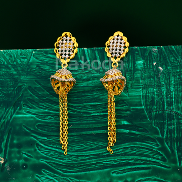 22CT Gold Ladies Designer  Jhummar Earring LJE427