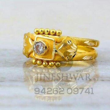 Fancy Plain Gold Kayda Ring LRG -0819