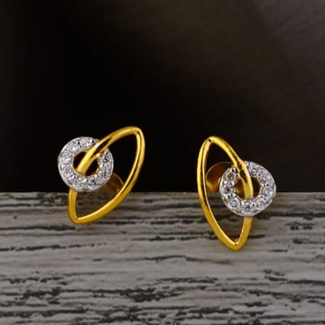916 gold cz hallmark fancy ladies tops earring lte...
