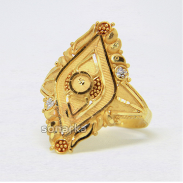 22ct Yellow Gold Ladies Ring Calcutti Design Color... by 