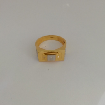 916 gold casting mate finishing Gents ring by 