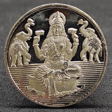silver Lakshmi coin by 