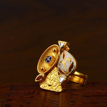 916 Gold CZ Antique Exclusive Ladies Ring LAR124