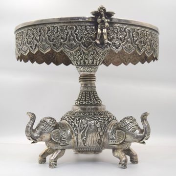 Silver Elephant Idols by 