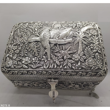 92.5 Pure Silver Dry Fruit Box In Fine Nakashi PO-... by 