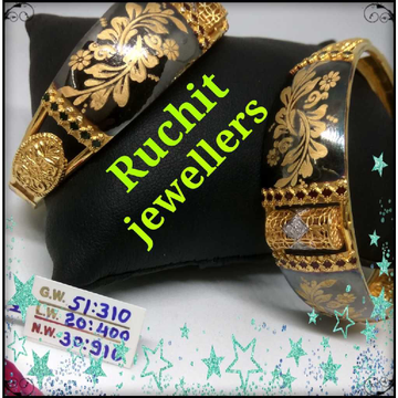 22k Gold Antique Kadli by Ruchit Jewellers